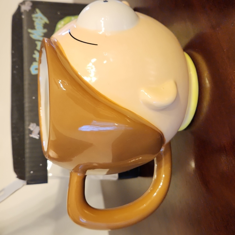Rick and Morty 3D Morty-face sculpted ceramic mug In Box - Picture 6 of 11